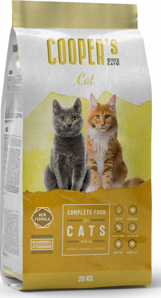 Cooper’s Cat – სრული საკვები ზრდასრული კატებისთვის (ფერადი). 20კგ
