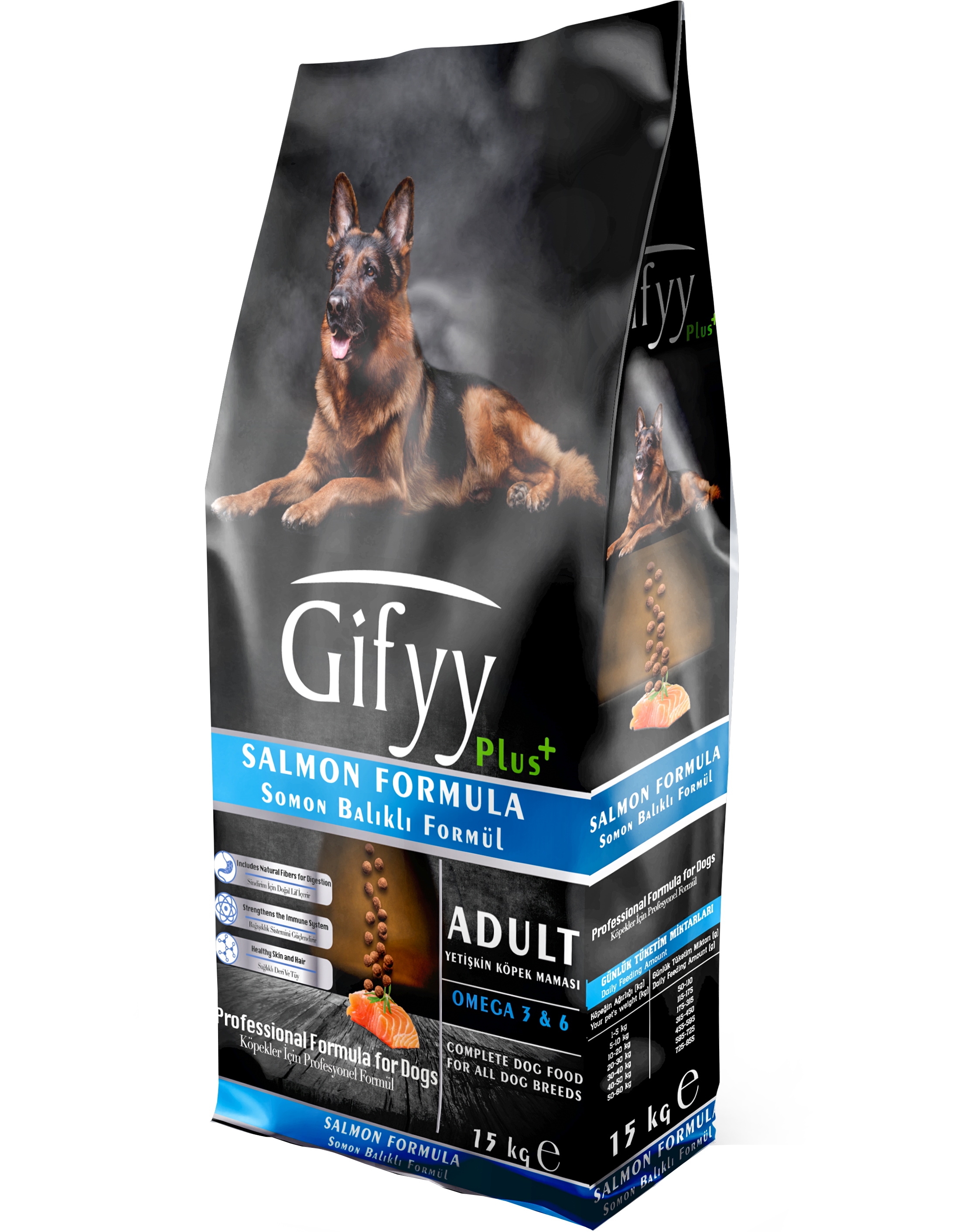 GIFYY – adult dog food with salmon. 15 kg
